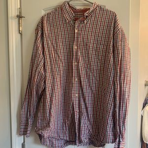 3/$18 IZOD RED, WHITE, & BLUE Button Up XL